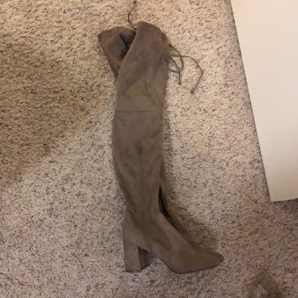 Lulus over the knee tan boots